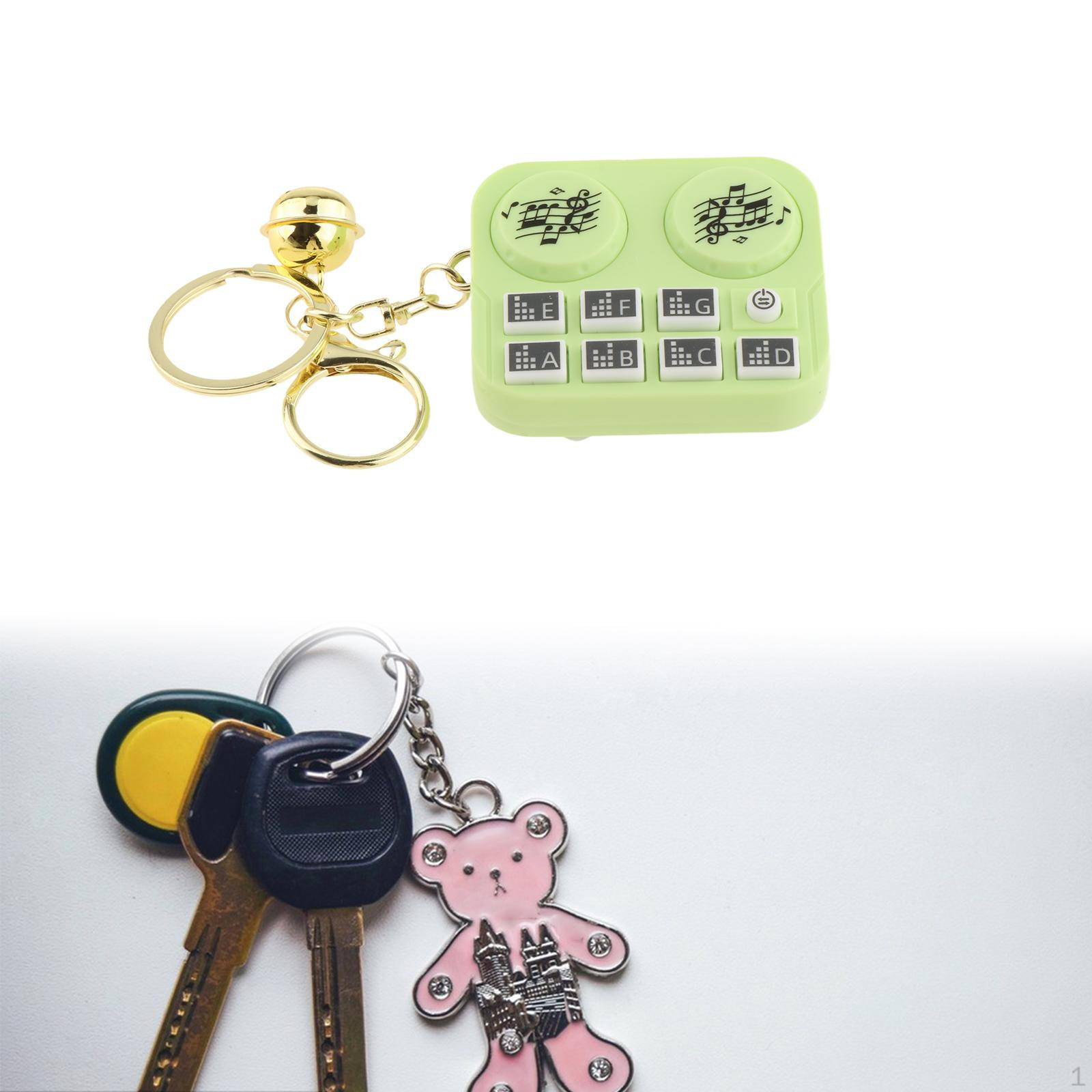 

Подвеска для ключей DJ с подсветкой, декоративный музыкальный инструмент для музыки Yellow Green