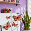 20 Pcs Butterfly Refrigerator Magnets, 6/8/10/12cm Assorted Sizes 3D Butterfly Magnets For Fridge, Whiteboard, Locker, Home Kitchen Decor & Gift
