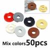 50Pcs 15535 MOC Bricks Round Smooth 2x2 Ceramic Tile Brick With Hole Building BlockAssembles Particles Educational DIY Kid Toys