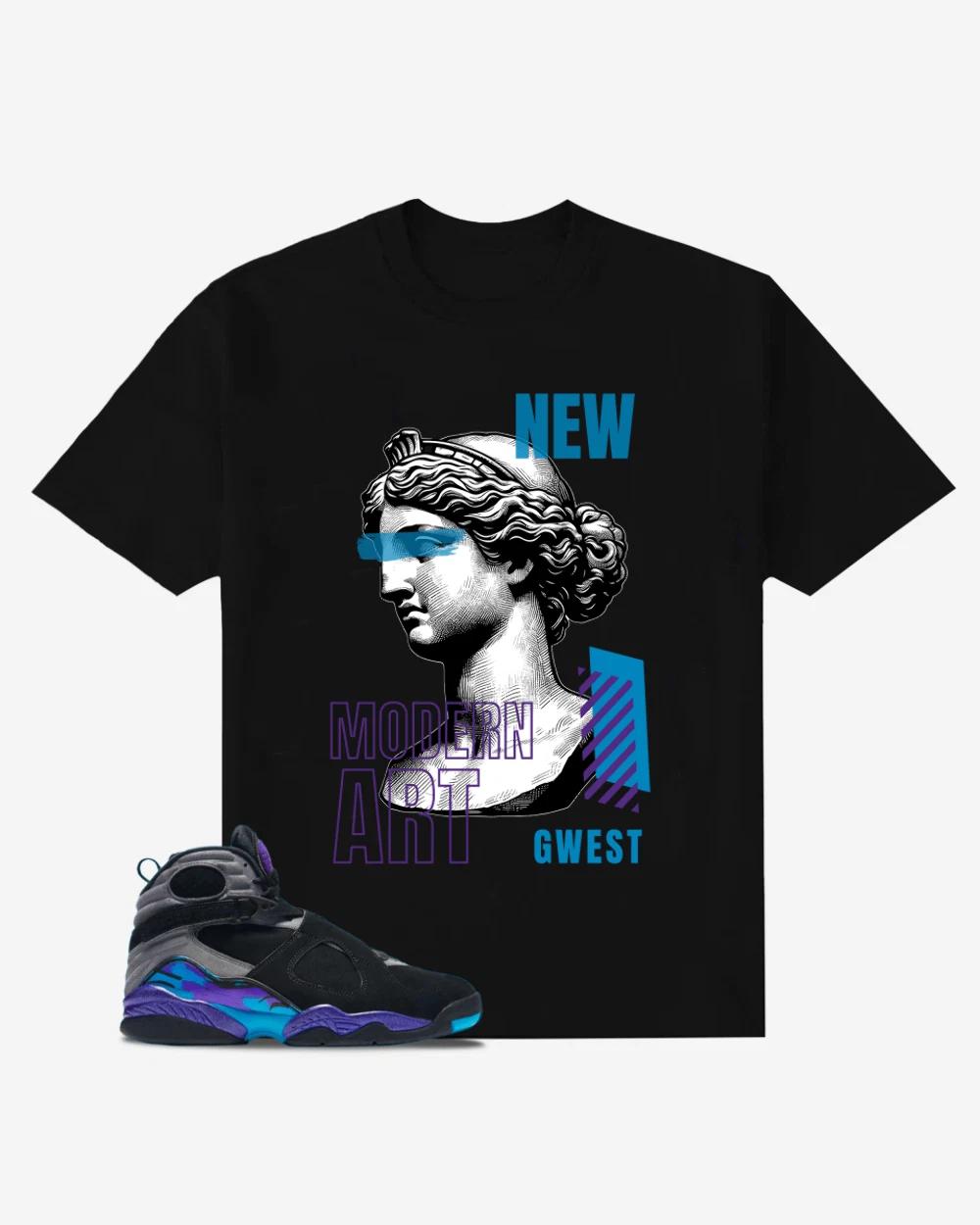 Modern Art Oversized T-Shirt M