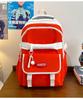 School bag 2025 new large-capacity multi-compartment Korean version color matching, junior high school student school bag versatile leisure