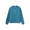 Li Ning Sports Fashion Collection Sweatshirts Men's Blue Crew Neck Moderate Regular AWDR477-2
