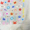 3D Ocean Animal Nail Stickers: Cute Goldfish Decals