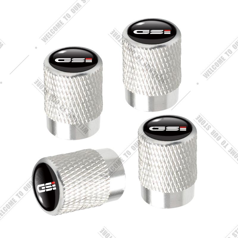 

Car CNC Aluminum GSI Emblem For Opel Insignia OPC Vectra Corsa VXR8 Mokka Manta Zafira 4pcs Tire Valve Air Port Stem Cover Caps