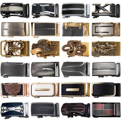 Mens Business Fashion Designer Belt Buckles Novelty Automatic Buckles Fit for 3.5cm Ratchet Straps