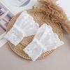 Double Layer Lace Fake Cuffs Flower False Cuff Sleeve Elastic Sleeve Cuffs  Women's Daily Wear