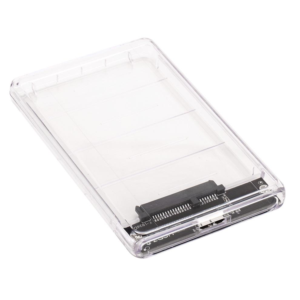 

USB 3.0 Transparent 2.5 SATA SSD External Hard Drive Enclosure USB 3.0 Transparent