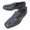Zapatos Mocasines Vintage Moreschi de Cuero Genuino Construcción Mackay 7.5 26.0 Negro Zapatos de Vestir de Negocios(USADO)