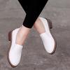 2024 Women Flat Shoes Round Toe Lace-Up Oxford Shoes Woman Soft Leather Brogue Women Shoes 586