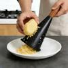 Stainless Steel Black Conical Vegetable Grater Wooden Handle Garlic Grinder Cheese Grater  Home