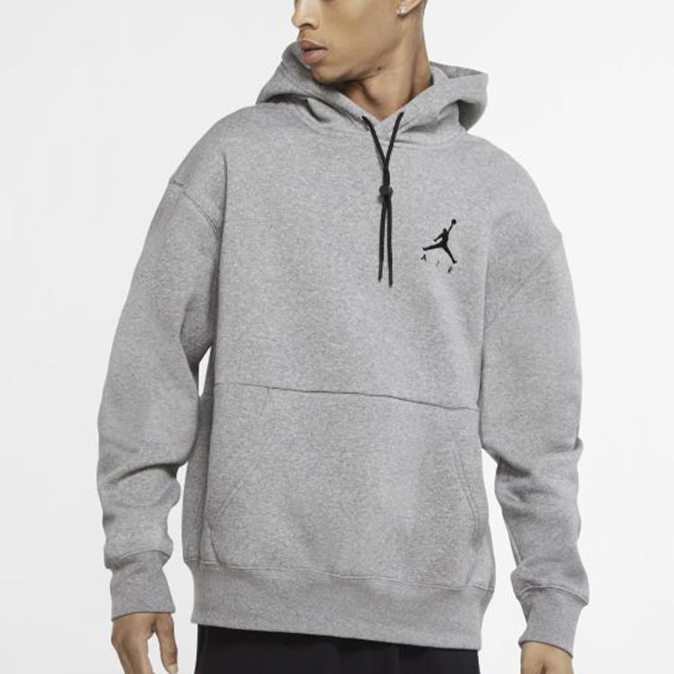 Jordan Jumpman Air Fleece Pullover Hoodie Grey Men Streetwear CK6684-091
