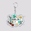Hot Boarding Pass Keychains for Accessories Bag  NEW YORK TOKYO SEOUL PARIS LONDON Travel Souvenir Tickets Keyring Friends Gifts