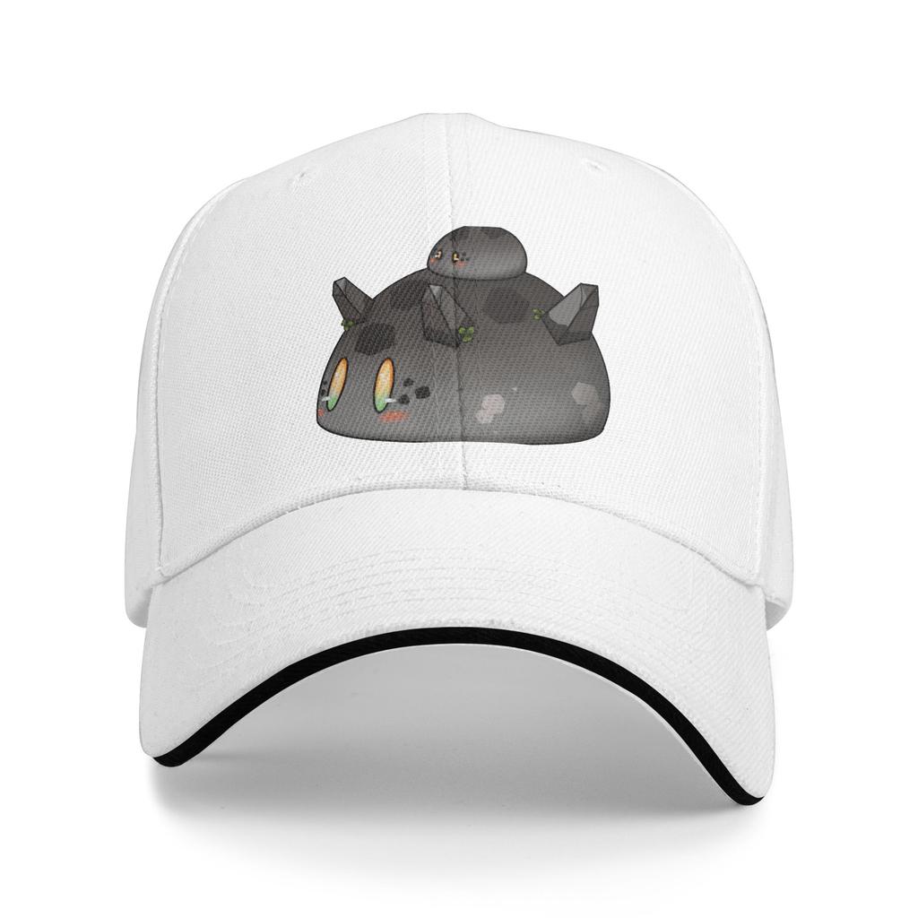 Genshin Impact Cute Geo Slime Baseball Cap Retro Anime Game Sandwich Hats Unisex Style Polyester Dad Hat Sport