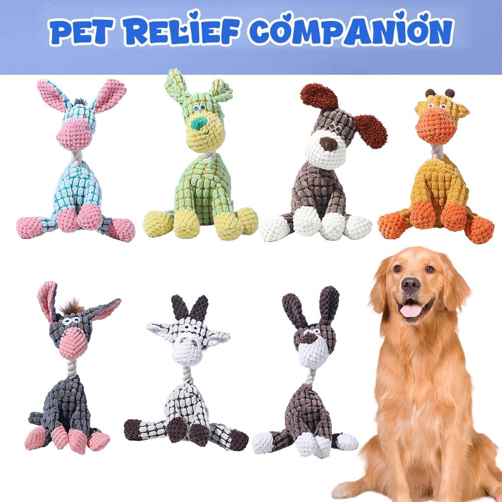 Popular Pet Dog Voice Toys Puppies Grinding Teeth  Toys Smart Interactive Companionship Unzipped Pet Animals Toys