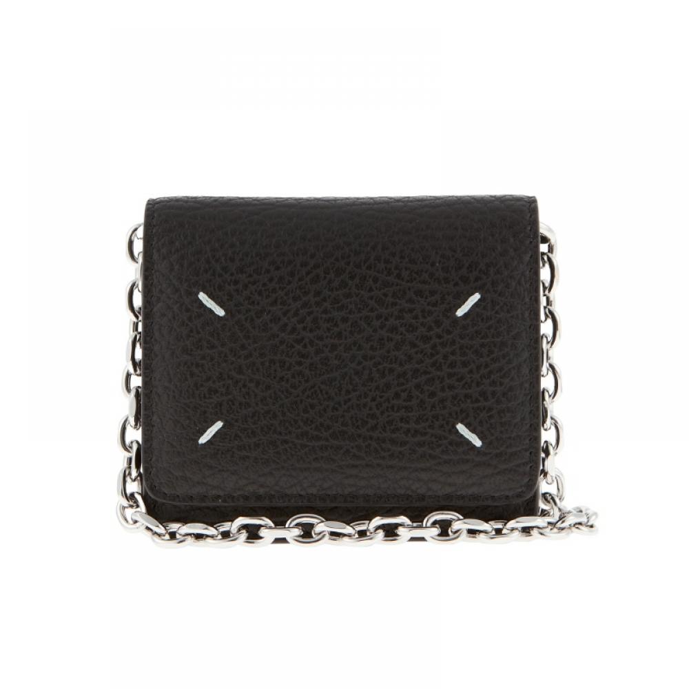 Maison Margiela Sa3ui0009 P4455 T8013 Stitch Grain Woc Chain Card Holder