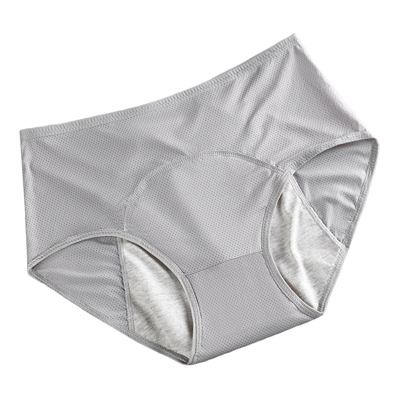 High Waist Leak Proof Underwear for Women Soft Breathable Fabric Comfortable Fit Mid-Rise Design with Absorbent Inner Layer L/XL