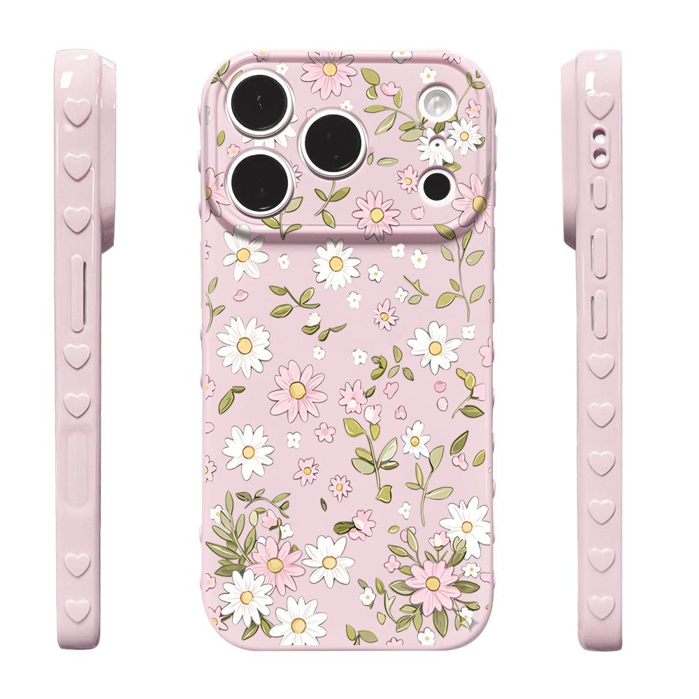 Daisy Floral Print Drop-Proof Case for iPhone 17/17 Pro Max