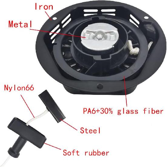 196Cc 212Cc Recoil Starter Assembly For Champion 212Cc 224Cc Pull Start Assembly 3500W 4000W Generator Part#22.061000.00