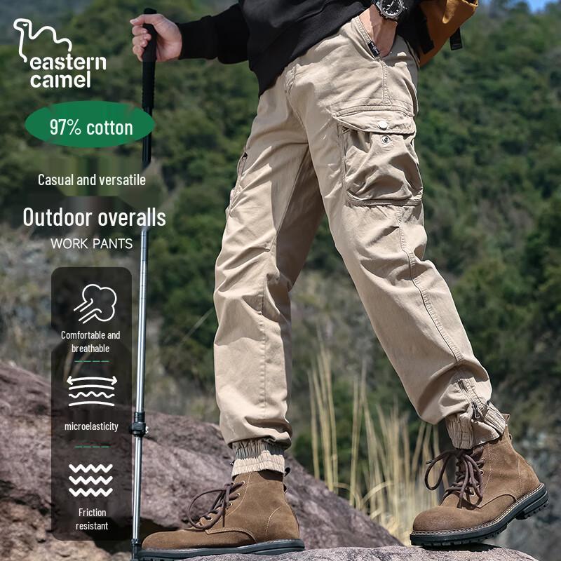 EASTERN CAMEL Men's American Style Cargo Jogger Pants