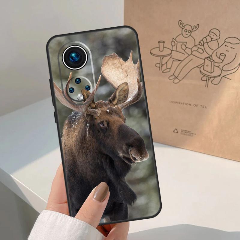 Stag Bull Moose Reindeer Deer For Honor Magic 8 5 6 7 Pro Case For Honor 400 200 Lite 50 70 90 X8c X8b X9a X9b X9c X9d Win