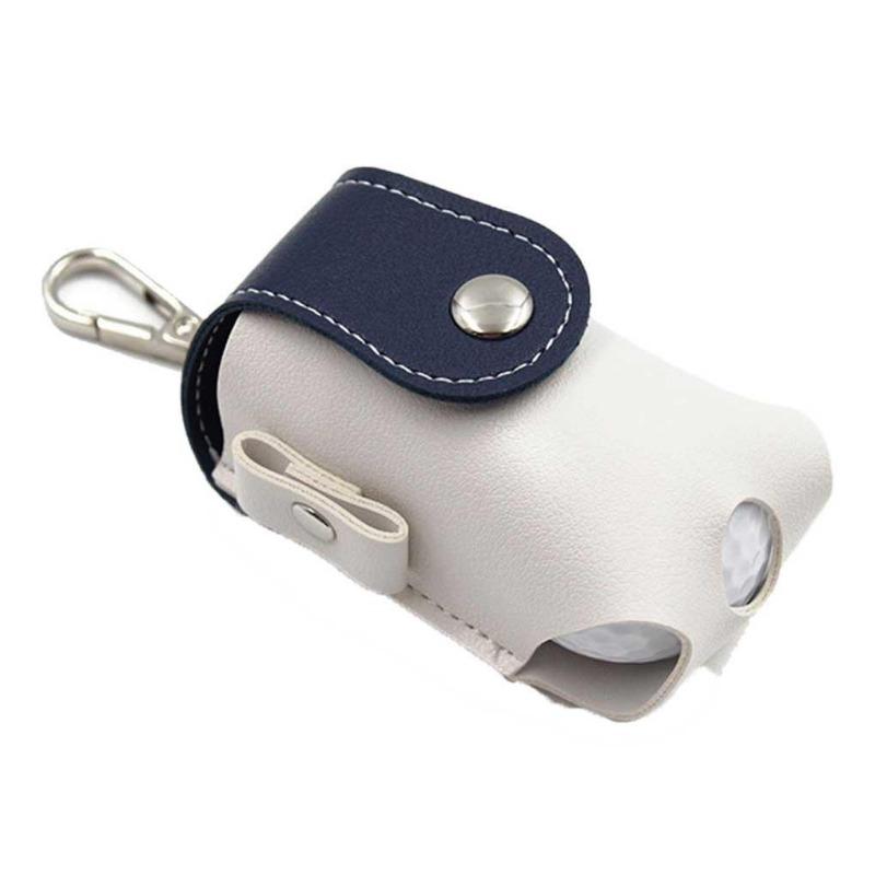 1PC Mini Bag PU Leather Waist Hanging Golf Ping Pong Storage Bag Men's Belt Bag Sports Accessories.