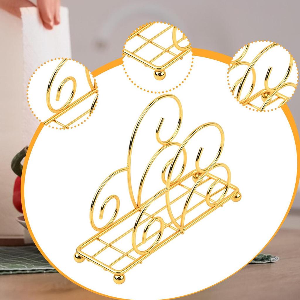 Stojící držák na ubrousky Stojan na ručníky Kovový Domácí dekor Pevný držák na papírové utěrky Dávkovač ubrousků pro jídelnu Restauraci