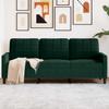 Vidaxl Sofa 3-Osobowa, Ciemnozielony, 180 Cm, Obita Aksamitem