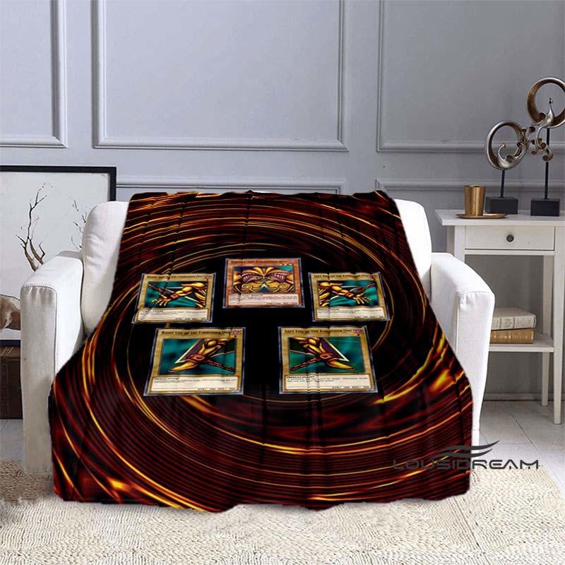 YuGiOh Anime  Cartoon Blanket  Ideal for Home Bedroom Sofa Office Hiking and Napping A Perfect Holiday Gift