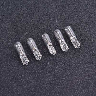10Pcs 12V 1.2W T5 286 Glass Amber Light Bulb Dashboard Instrument Panel Brake Light Bulbs Headlights Lamp Lights