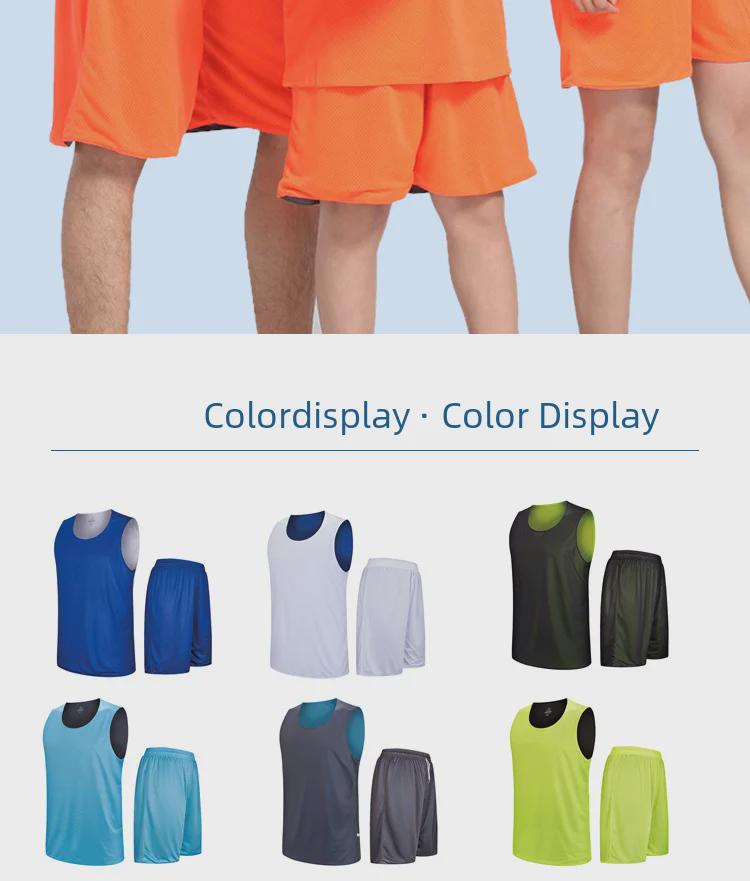 Unisex omkeerbare basketbaltruien: Comfortabel, los, kreukvrij, aanpasbaar.