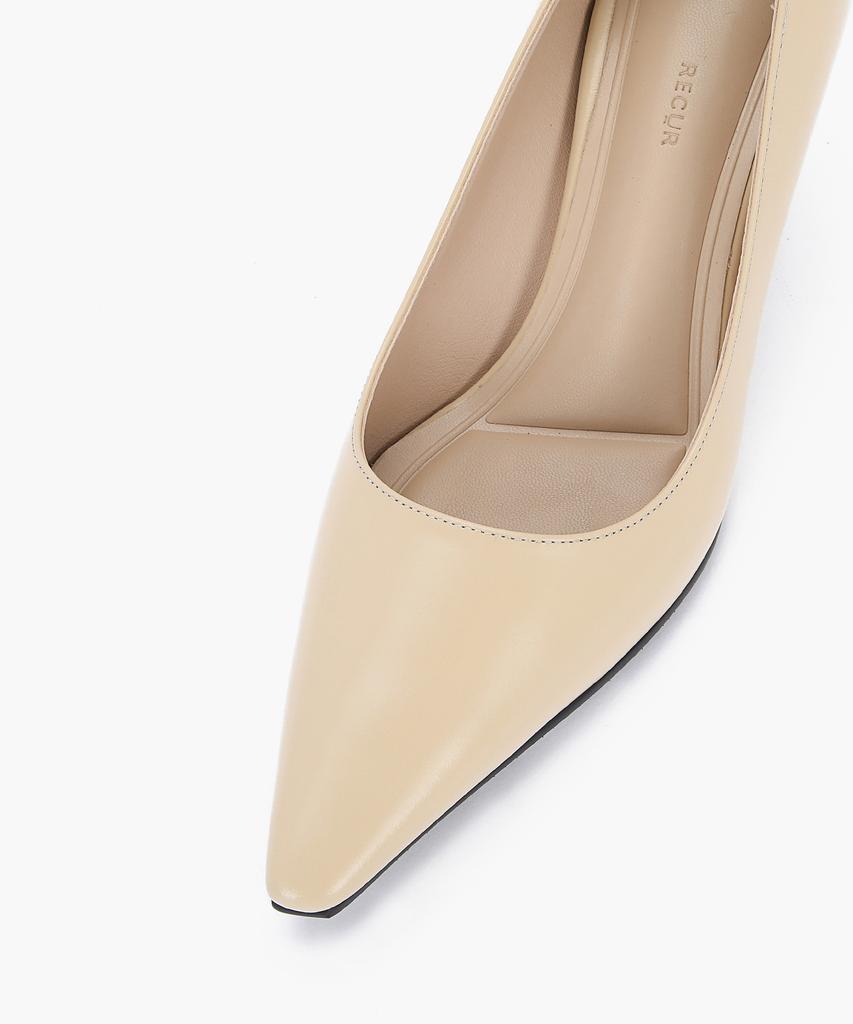 Recur Ecur Soft Modern Pointed Pumps Butter 1034