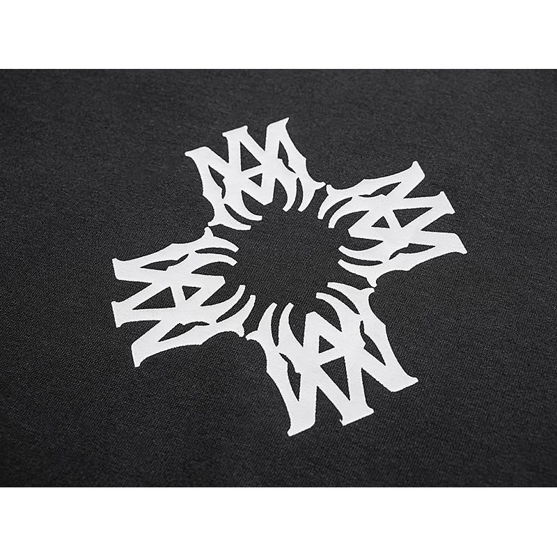 2065 Amiri 2025 Summer New Men's and Women's Loose High Quality Cotton Plus Size T-shirt Couple T-Shirt Logo Printing