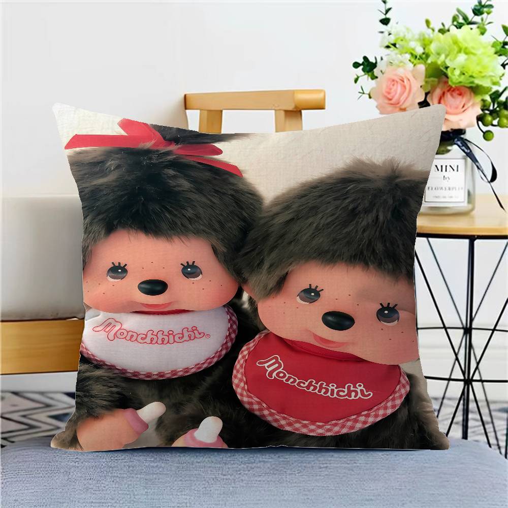 Kawai Mmonchhichis Lucky Dragon Pillow Cover Sofa Cushion Cover Home Room Decoration Children Gift
