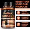 PANAX GINSENG, 120 Vegetarian Capsules, 2800 mg, Relieves Fatigue, Boosts Energy Levels and Muscle Building