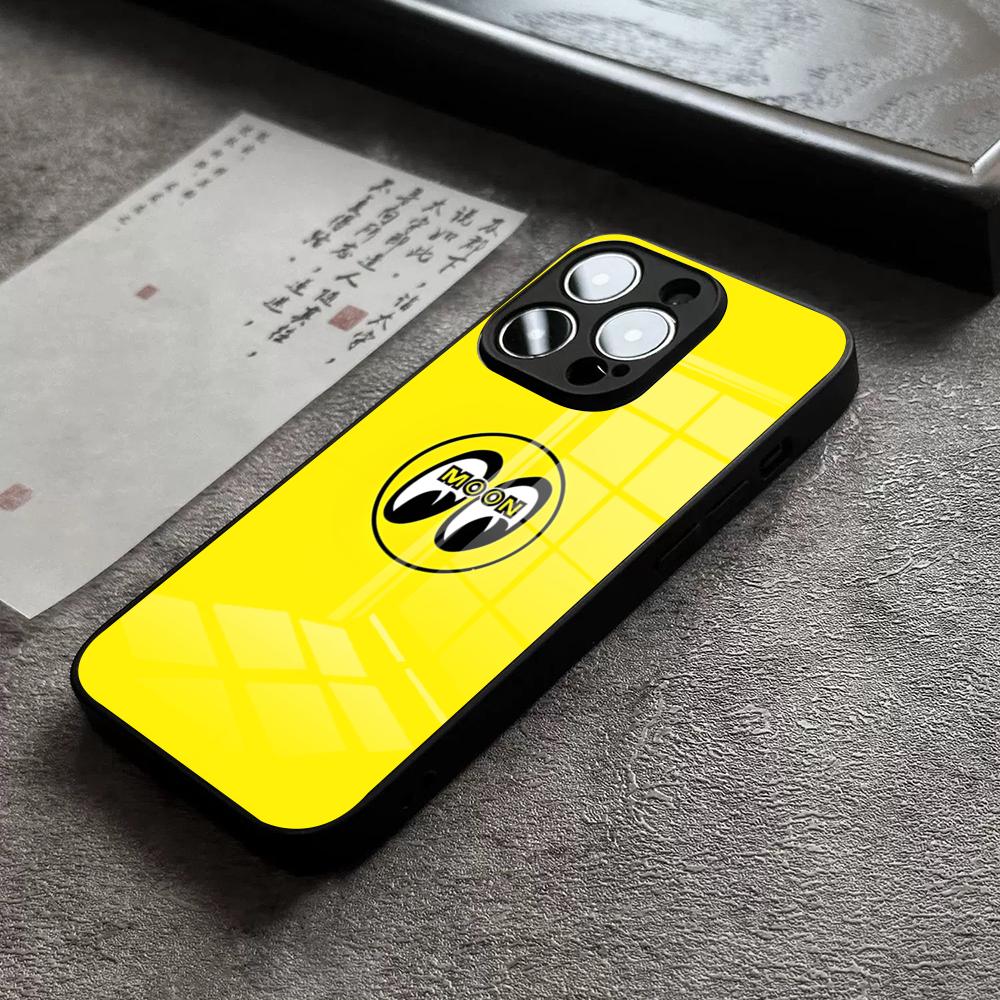 Moon Eyes Phone Case For IPhone 16 Pro Max 15 Plus 14 Pro 12 11 13 Mini X XR XS Max 8 7 Plus SE Glass Cover