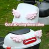 Removable Helmet Decoration Lovely Glowing Angel Devil Wings Stickers Easy To Install Motorcycle Motorbike Cycling Supplies