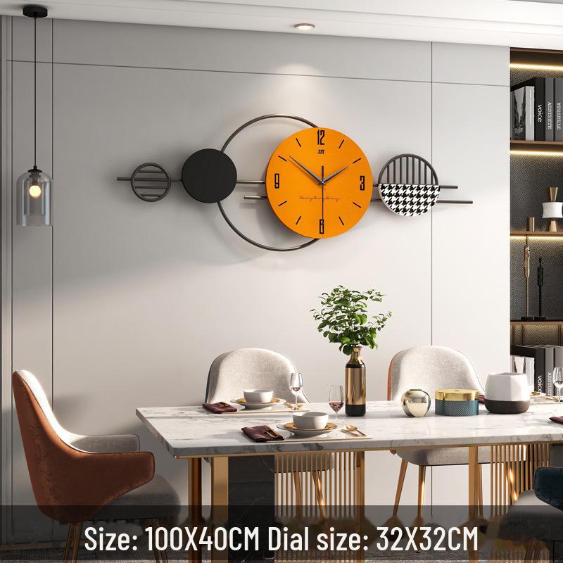 Elegant Silent Modern Wall Clock for Living Room and Restaurant Decor