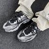Nike Initiator Fabric Slip Resistant Abrasion Resistant Low Top Running Shoes Men's Black Silver 394055-001(Team162-)