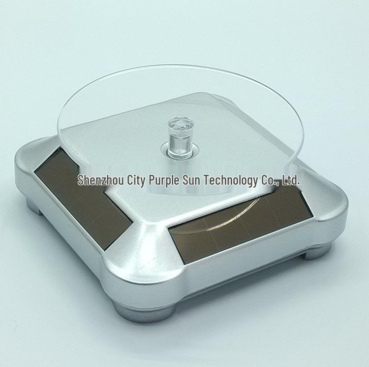 Solar-Powered Baoding Dual-Use Display Stand Turntable for Jewelry and Rotating Platform