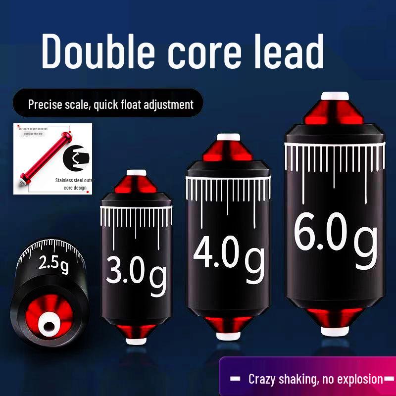 Yi Zhan Shi Dual Core Thickened Lead Sheet Sinker for Fishing