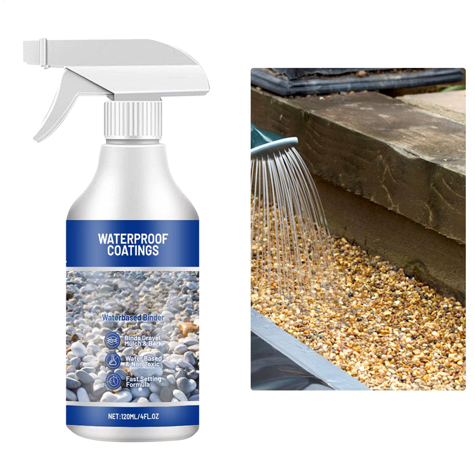 Gravel Binder Mulch Glue For Rocks Sealer Adhesive Stabilizer Waterproof Fast Drying Spray 120ml For Outdoor Yard Playground