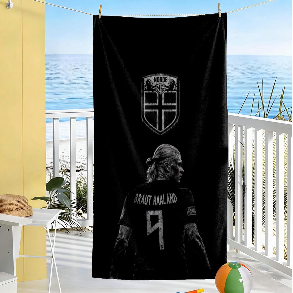 Haaland Beach Towel Quick-Dry Soft Microfiber Comfortable Lightweight