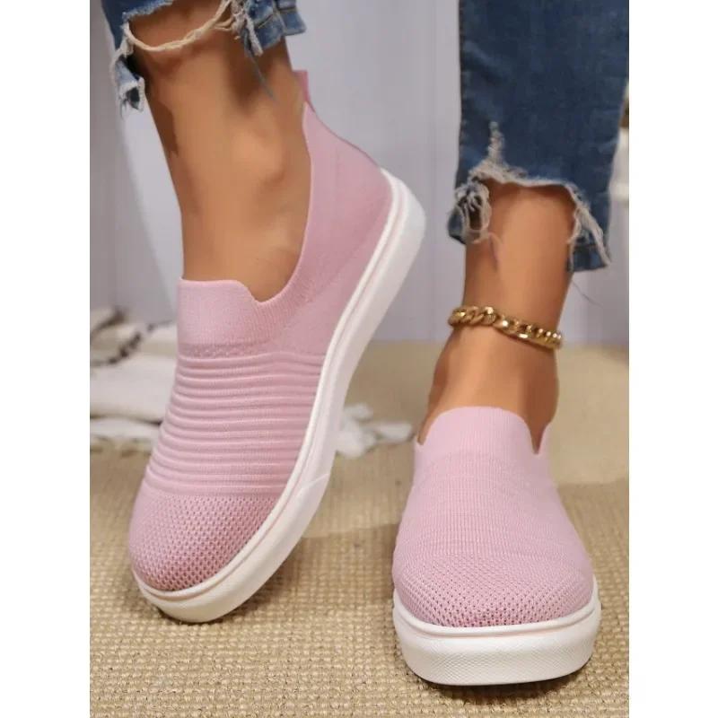 Fashion Autumn Women's Shoes 2024 New Style Lazy One-leg Outdoor Women's Shoes Solid Color Shallow Mouth Non-slip 36-43 Large Size Shoes