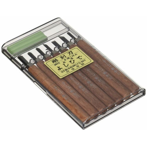 Yoshihide Carving Knife with Whetstone, Set of 7