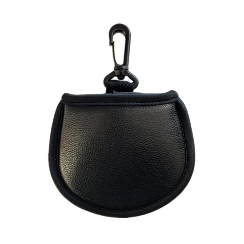 

Golf Ball Cleaner Pouch, Portable Golf Ball Washer Small Golf Pouch with Plastic Clips Practical Washable Golf Pouch Bag 1