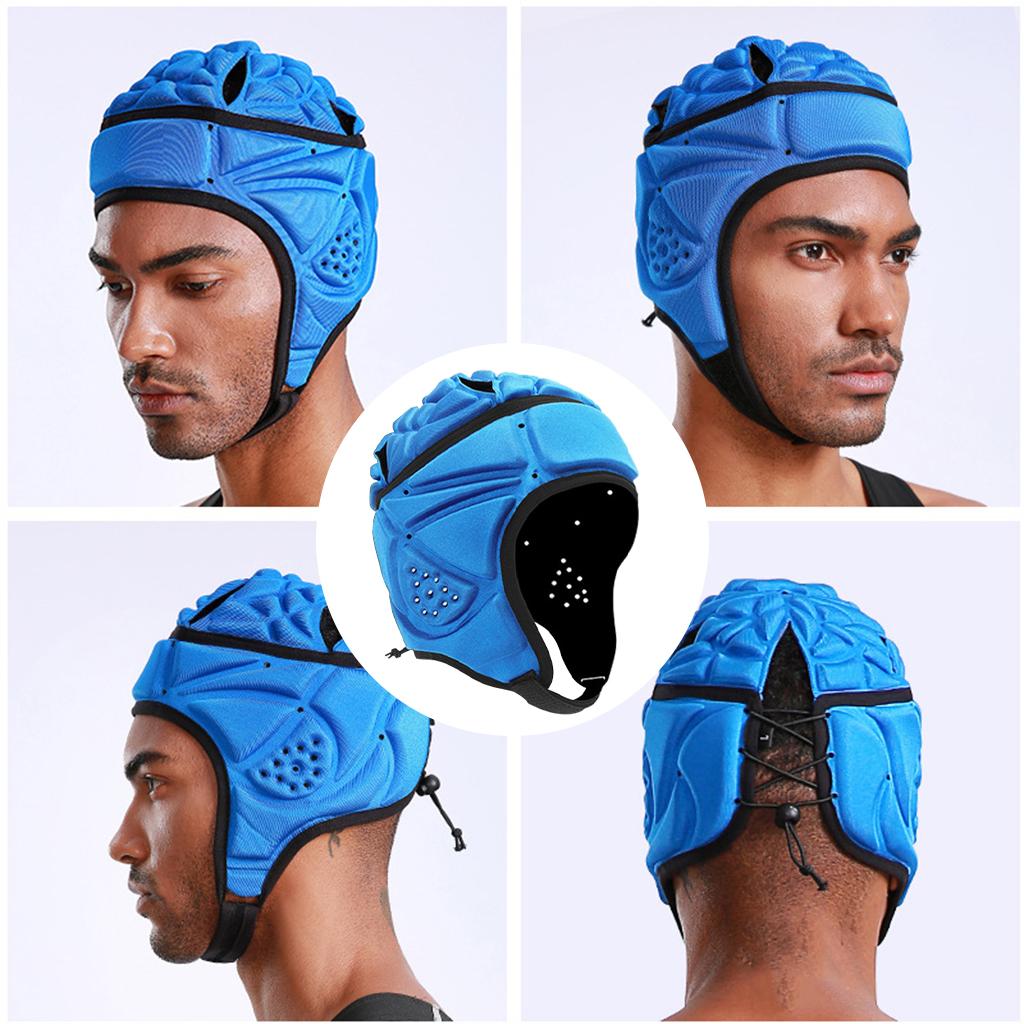 

Rugby Helmet headprotect Anti-Collision Soft for Riding Skateboard Youth синій