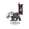 MOC Mediaeval Times Building Blocks Orc Mounts Wolf Flags Army Soldiers Character Accessories Bricks Animal Toys Gifts R064 DIY