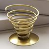Wrought Iron Spiral Candlestick Geometric SpiralS Holder Nordic Metal Candle Holder  Bedroom