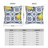 Lemon and Blue Pattern Pillow Cover  Comfy Cushion Cover Fashion Pillow Case For Living Room Bed Chair