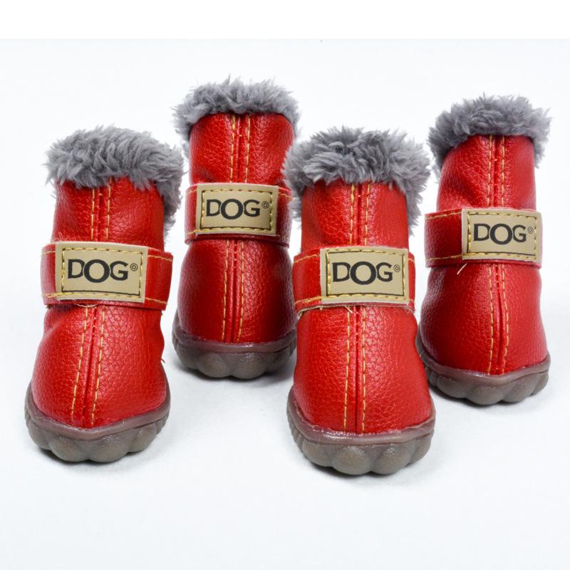 Haustierschuhe, verdickte Schneestiefel für Hunde zum Warmhalten, Teddy Herbst- und Winterschuhe, VIP-Schuhe